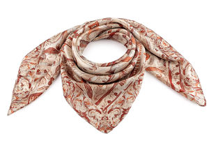 Premium Square Satin Scarf - Elegant Silk-Like Shawl and Neck Wrap (85 x 85 cm)