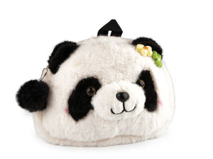 Children's Plush Panda Backpack - Soft & Cute Travel Daypack for Kids