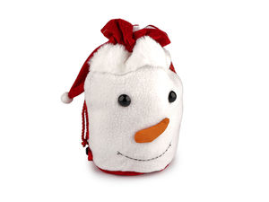 Children's Christmas Holiday Backpack - Festive Red Santa, Snowman & Reindeer Plush Daypack for Kids