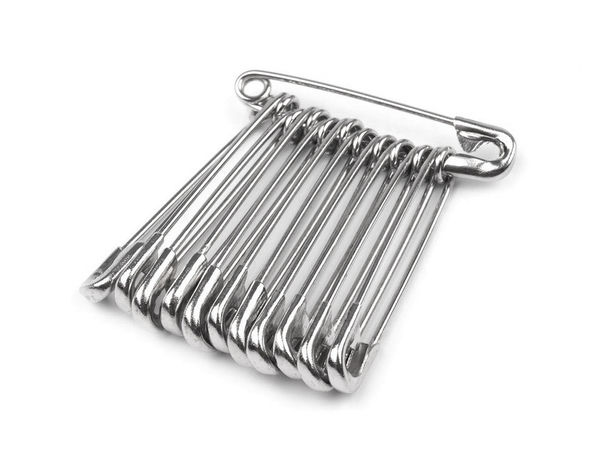 Premium 28mm Metal Safety Pins for Sewing and Crafting - 600-Piece Bulk Pack (Nickel Finish)