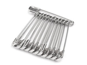 Premium Nickel Safety Pins (40mm) – 600-Piece Bulk Set for Sewing, Quilting, and Crafting