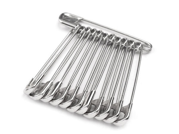 Premium Nickel Safety Pins (40mm) – 600-Piece Bulk Set for Sewing, Quilting, and Crafting