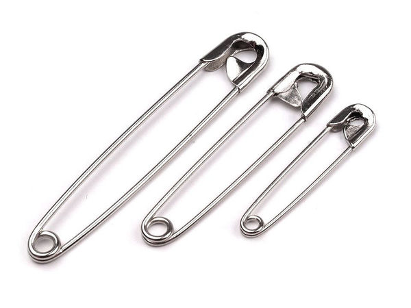 Premium All-Metal Safety Pins Multi-Size Assortment - 600-Piece Bulk Pack for Sewing, Crafting, and Brooch Making