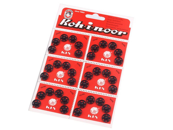 Premium Metal Sew-On Snap Fasteners (Size 4, 6-Piece Pack) - Durable Clothing Press Studs for Garments, Apparel, and DIY Sewing Crafts