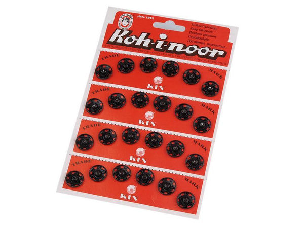 Premium Sew-On Metal Snap Fasteners - Size 6 (6-Pack)