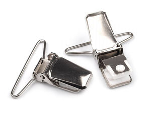 Premium Metal Suspender Clips with Protective Plastic Grip Pads - Heavy-Duty Brace Fasteners for Garments