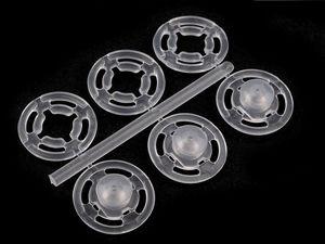 Transparent Sew-On Plastic Snap Fasteners (7mm - 15mm) - Multi-Size Clear Press Studs for Clothing & Crafts