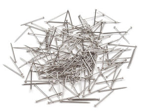 Professional Steel Straight Head Pins - 18mm Nickel Finish Dressmakers Pins for Patchwork, Quilting and Crafting