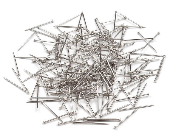 Professional Steel Straight Head Pins - 18mm Nickel Finish Dressmakers Pins for Patchwork, Quilting and Crafting