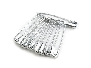 Premium Nickel Safety Pins - 37mm Bulk Pack (1000 Pieces) for Sewing, Brooch Making, and Crafts