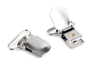Premium 24mm Metal Suspender Clips with Protective Plastic Inserts