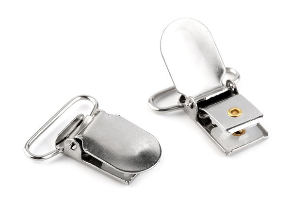 Premium 24mm Metal Suspender Clips with Protective Plastic Inserts