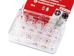 Premium Transparent Sew-On Plastic Snap Fasteners (7mm - 15mm)