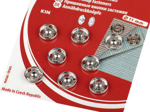 Premium Metal Sew-On Snap Fasteners - High-Performance Press Studs for Apparel, Accessories & Home Decor