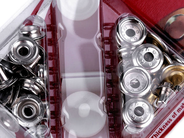 Heavy-Duty 15mm High-Rivet Snap Fasteners for Leather & Thick Fabrics - Rustproof Metal Press Studs with Installation Tool