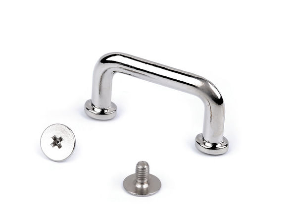 Premium Metal Screw-In Loop Hardware for Handbags and Belts - 22mm
