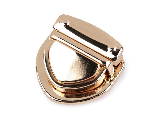 Premium Metal Purse Tuck Lock - 45x45mm Nickel Clutch & Handbag Catch Closure