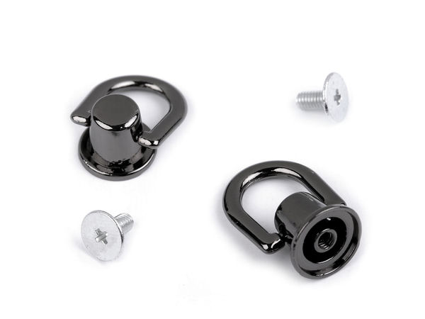 Premium Screwback Head Stud Rivet with Pull Ring (12mm) – DIY Handbag, Purse & Leathercraft Hardware