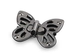 Elegant Butterfly Twist Lock for Handbags and Purses, Premium Metal Bag Clasp Hardware, 37x52mm