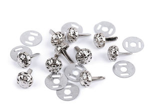 Nickel Filigree Metal Bag Feet - Bottom Protector Rivets for Purse and Handbag Making (10mm, 12mm)