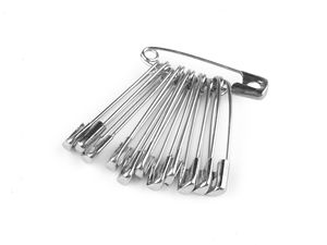 Premium Nickel Safety Pins, 28mm – Small Fasteners for Sewing, Brooch Making & Creative Craft Projects