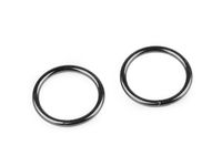 Premium Metal O-Ring 20mm (Ø20 mm) Non-Welded Hardware for Leathercraft, Belts, Handbags, and Haberdashery - Nickel Finish