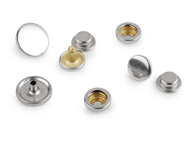 Stainless Steel Press Studs & Snap Fasteners (Ø15 mm) for Heavyweight Fabrics and Accessories