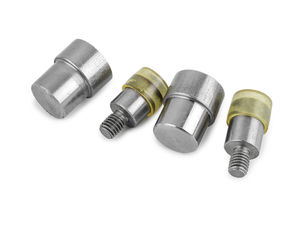 4-Piece Press Die Set for 15 mm Double-Sided Metal Snaps - Hand Press Tool (18.9 mm Base)