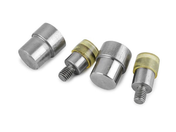 4-Piece Press Die Set for 15 mm Double-Sided Metal Snaps - Hand Press Tool (18.9 mm Base)