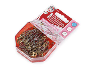 Premium Curved Safety Pins for Patchwork and Quilting, 40mm Nickel Pins
