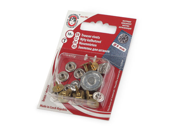 9mm Premium Decorative Rivet Caps for Jeans, Leathercraft & Bag Making