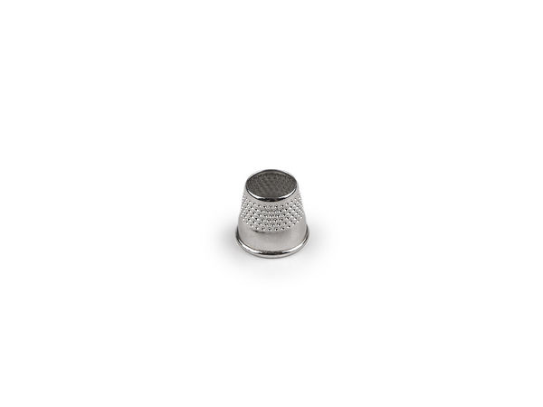 Professional Open-Top Metal Thimble - Bottomless Tailor Ring for Sewing and Embroidery, Nickel Finish