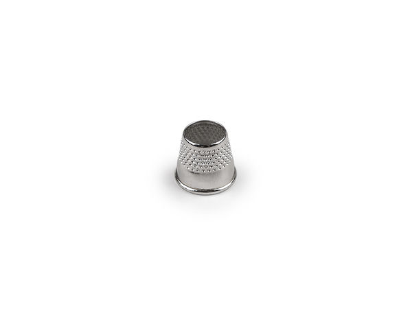 Professional Open-Top Metal Thimble - Bottomless Tailor Ring for Sewing and Embroidery, Nickel Finish
