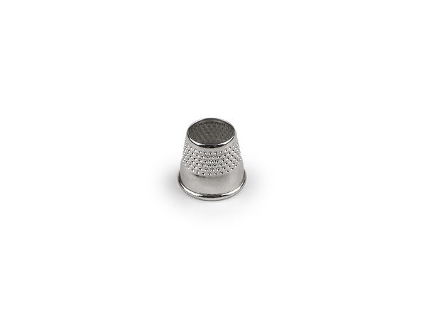 Professional Open-Top Metal Thimble - Bottomless Tailor Ring for Sewing and Embroidery, Nickel Finish