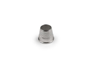Professional Open-Top Metal Thimble - Bottomless Tailor Ring for Sewing and Embroidery, Nickel Finish