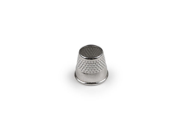 Professional Open-Top Metal Thimble - Bottomless Tailor Ring for Sewing and Embroidery, Nickel Finish
