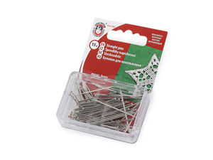 Premium All-Metal Dressmakers Steel Pins - 34mm Length for Sewing, Tailoring, and Crafting