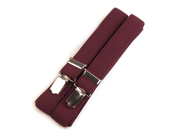 Premium Men's X-Back Trouser Braces - High-Quality Adjustable Suspenders with Metal Clips (2.5 cm Width, 125 cm Length)