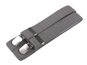 Premium Czech-Crafted Men's X-Back Suspenders - Adjustable 3cm Trouser Braces with Metal Clips, 125cm