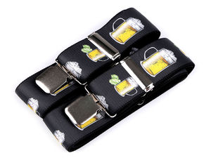 Men's Premium Adjustable Elastic Suspenders - Y-Shape Trouser Braces with Gift Box