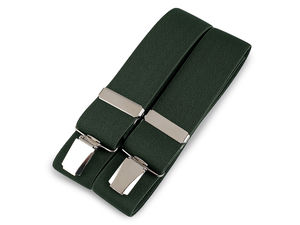 Premium Elastic Trouser Braces & Suspenders with Eco-Leather Accents - 3.5cm Width, 120cm Length