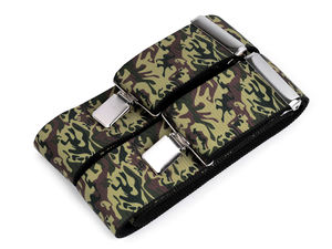 Premium Camouflage Trouser Braces - Heavy-Duty 5cm Wide Elastic Suspenders with Eco-Leather Detail (120cm)