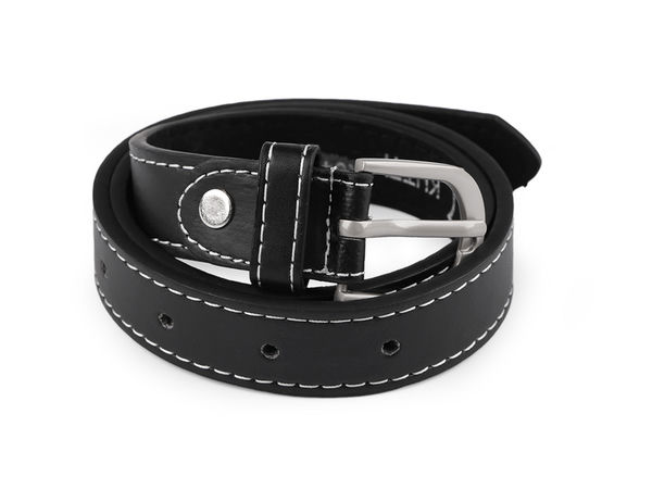 Kids' Classic Adjustable Belt (2.3 cm Width) - Premium Matte Waist Belt with Metal Buckle