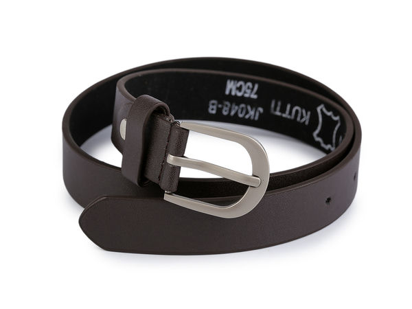 Kids' Classic Adjustable Belt (2.3 cm Width) - Premium Matte Waist Belt with Metal Buckle