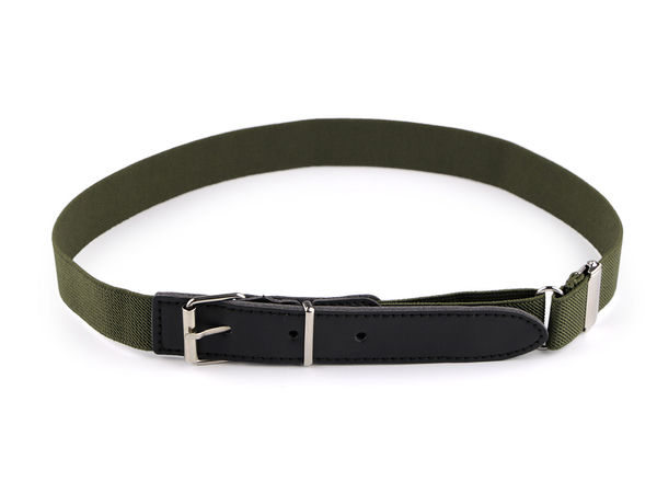 Adjustable Kids Elastic Belt with Metal Buckle (2.5 cm Width) - Stretch Fit Belt for Children and Toddlers