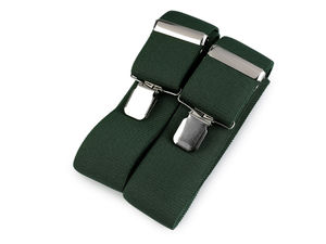 Men's Premium Wide Y-Back Suspenders (5cm Width) - Adjustable Elastic Trouser Braces with Heavy-Duty Metal Clips