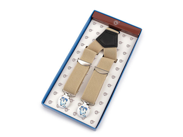 Premium Kids' Adjustable Suspenders with Illustrated Picture Clips (Gift Box Included)
