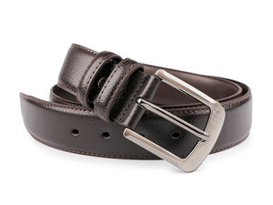 Men's Premium Stitched Cowhide Leather Belt - 3.7 cm Width