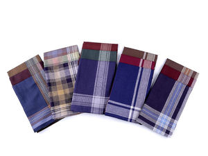 Premium Men's 100% Cotton Handkerchiefs - Assorted Classic Patterns (6-Pack)
