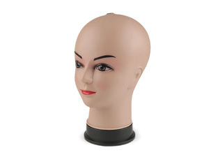 Professional Female Head Mannequin Display (26 x 13 cm) - Soft-Touch Model for Wigs, Hats & Headwear